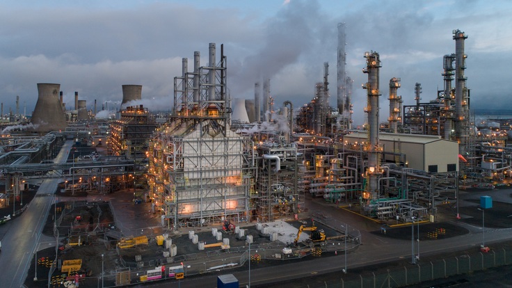 “Oil refinery including cracker”