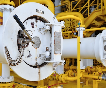 Close up of pipeline pig