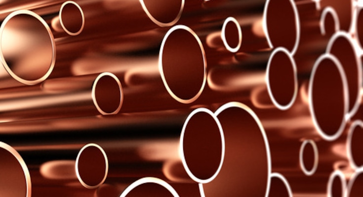 multiple copper tubes