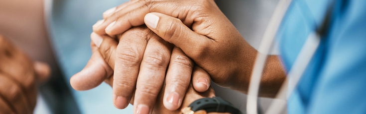 healthcare professional providing care