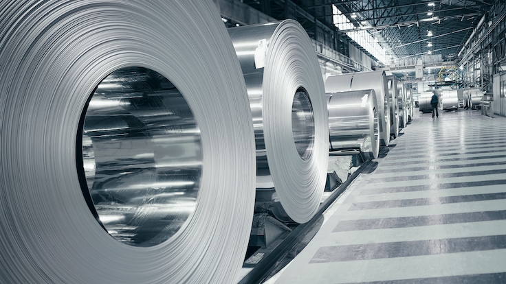 Rolled steel production