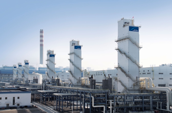 Linde plc Air separation units near Yinchuan City, China