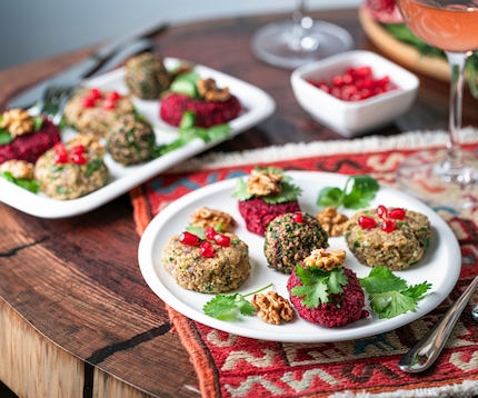 Various plated appetizers
