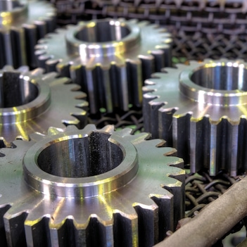 Heat treated metal gears