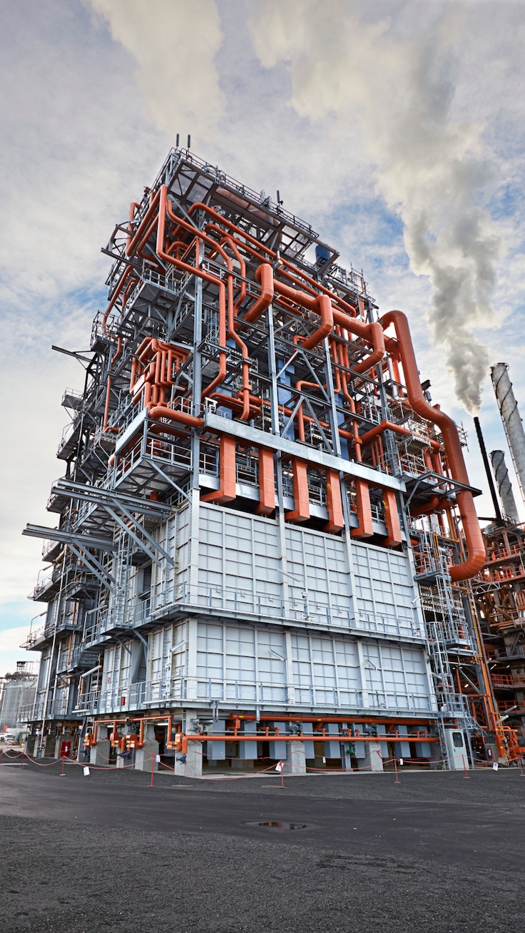 Cracking furnace after decoking