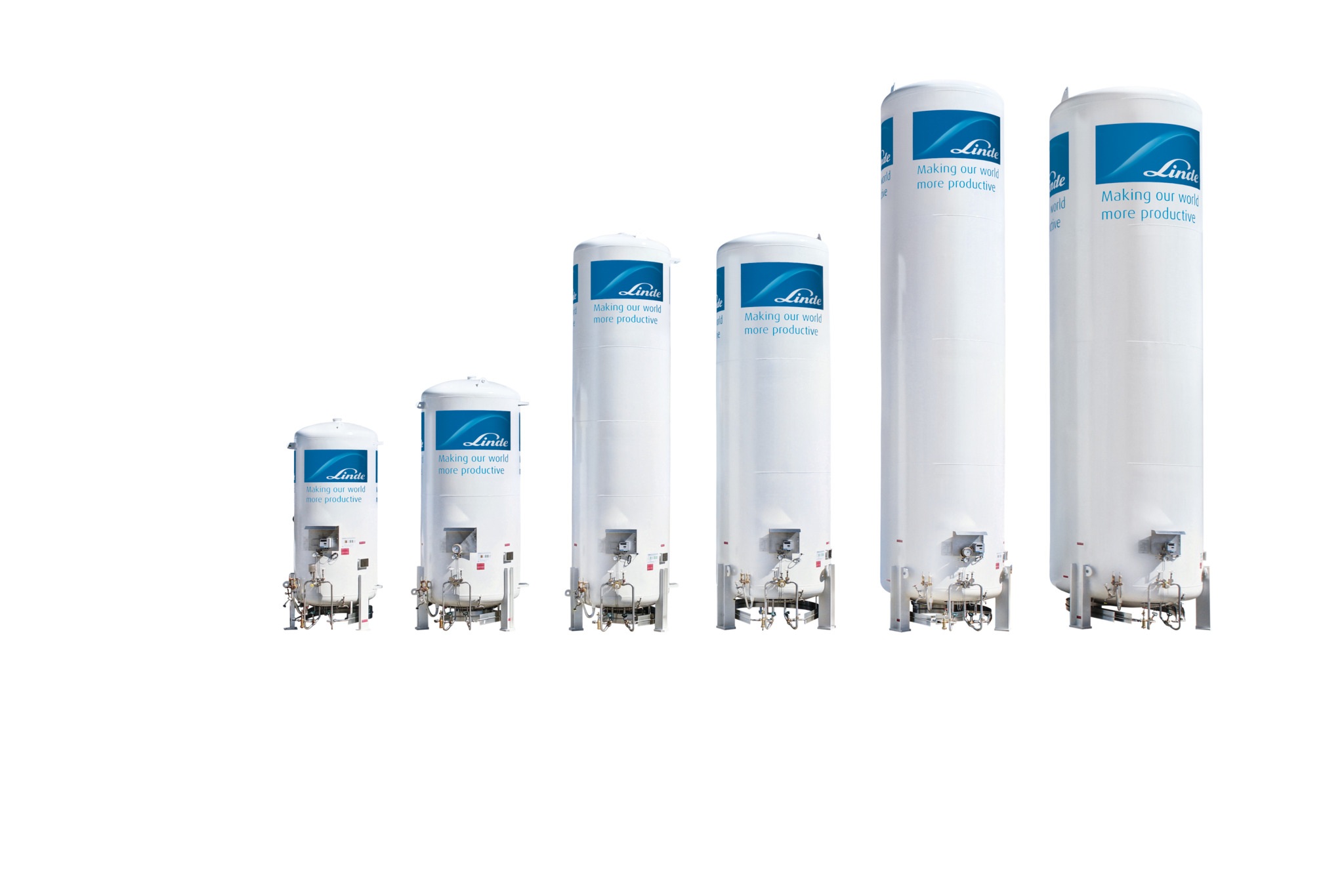 Linde cryogenic tanks and air heated vaporizer
