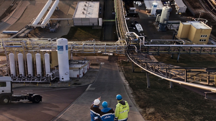 Linde PLANTSERV, performance and efficiency, Hydrogen and CO2 PSA Unit, air separation unit (ASU), Leuna Germany