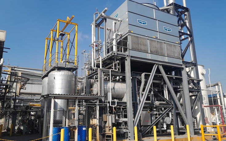 CO2 purification and liquefaction plant with food grade quality in Monterrey, Mexico