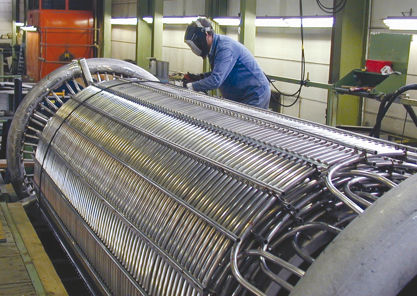 Fabrication of water-bath vaporiser