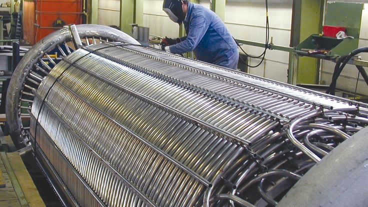 Fabrication of water-bath vaporiser