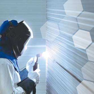 Shielding gas welder