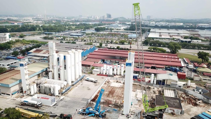 Reconstruction of air separation plant in Malaysia after plant relocation done by the LINDE PLANTSERV team.