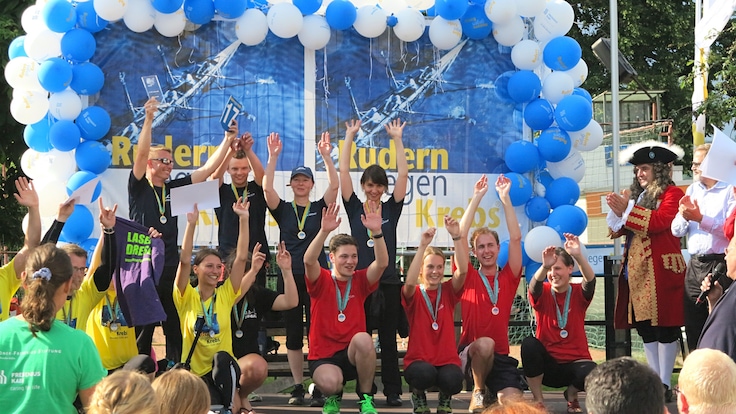 "Rowing against the cancer" tide