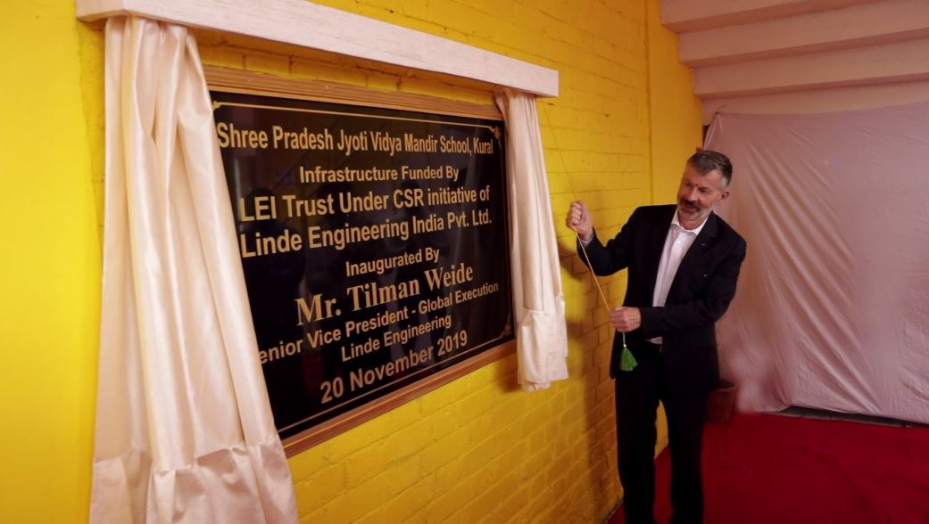 Funding the construction of school at Kural