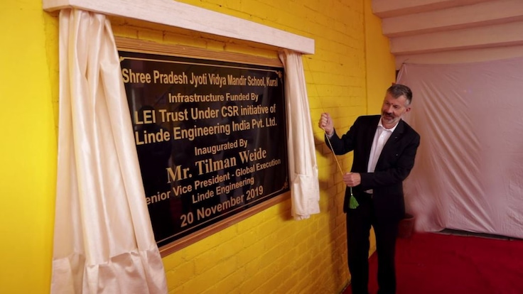 Funding the construction of school at Kural