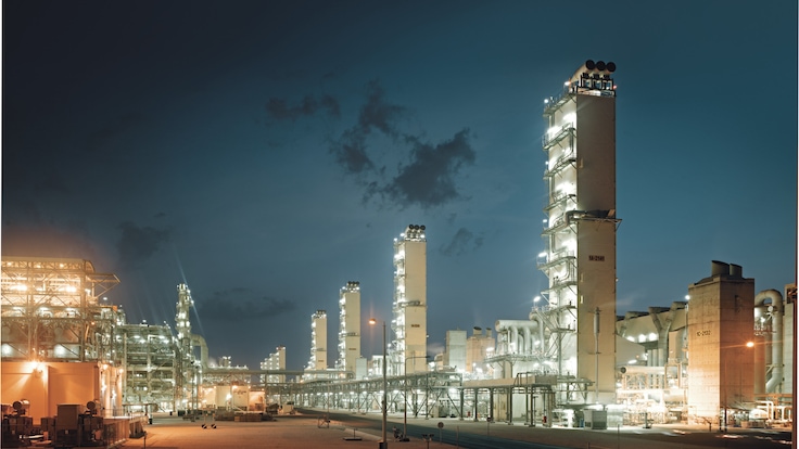 Air separation units at the Pearl GTL complex in Ras Laffan, Qatar