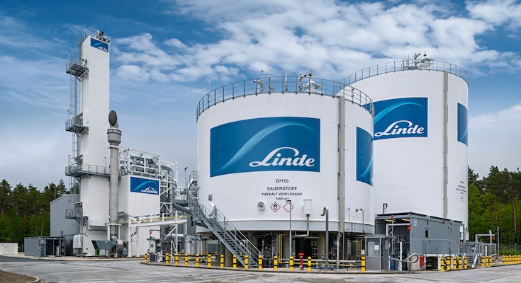 Linde plc Air separation units near Yinchuan City, China