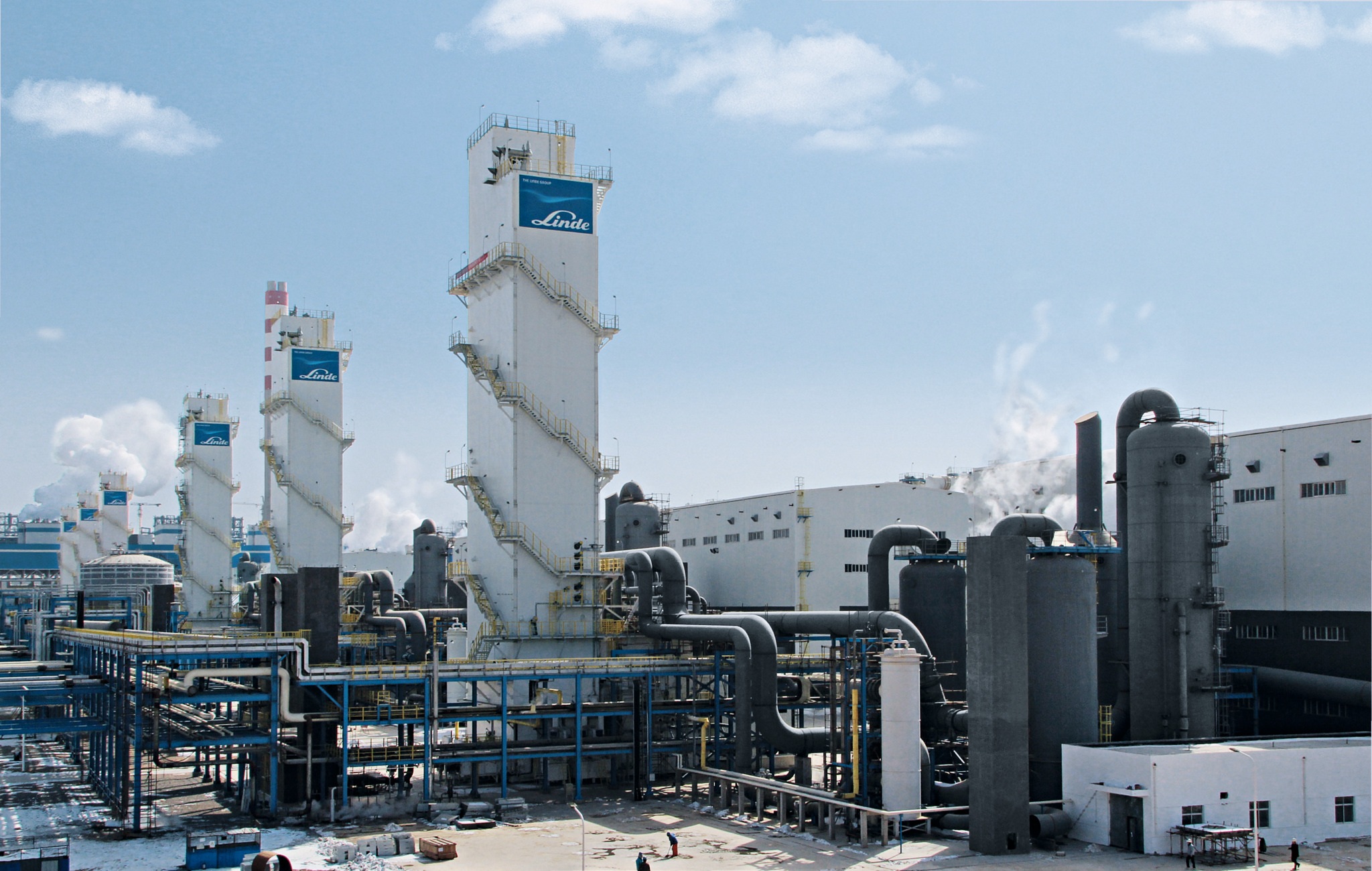 Air separation units near Yinchuan City, China.