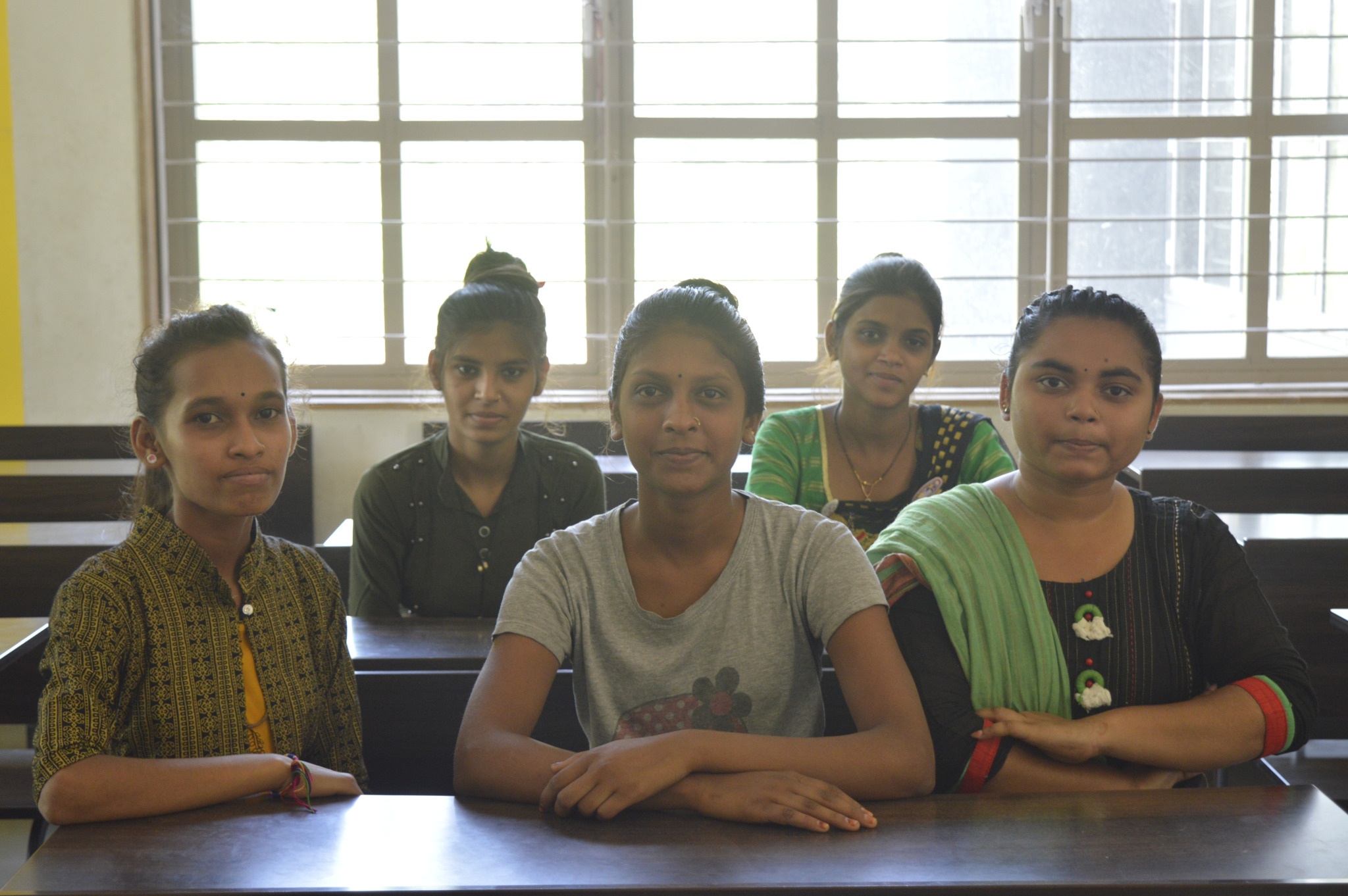 Girls under the 'Educational Sponsorship Program' by LE India