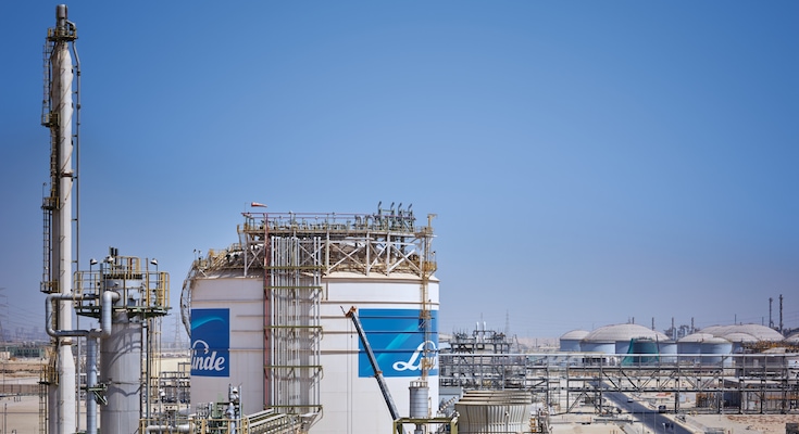 Hydrogen and Synthesis gas plant, Al Jubail, Saudi Arabia.