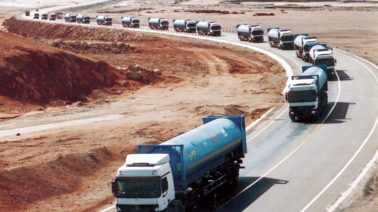 Fleet of heavy duty trucks
