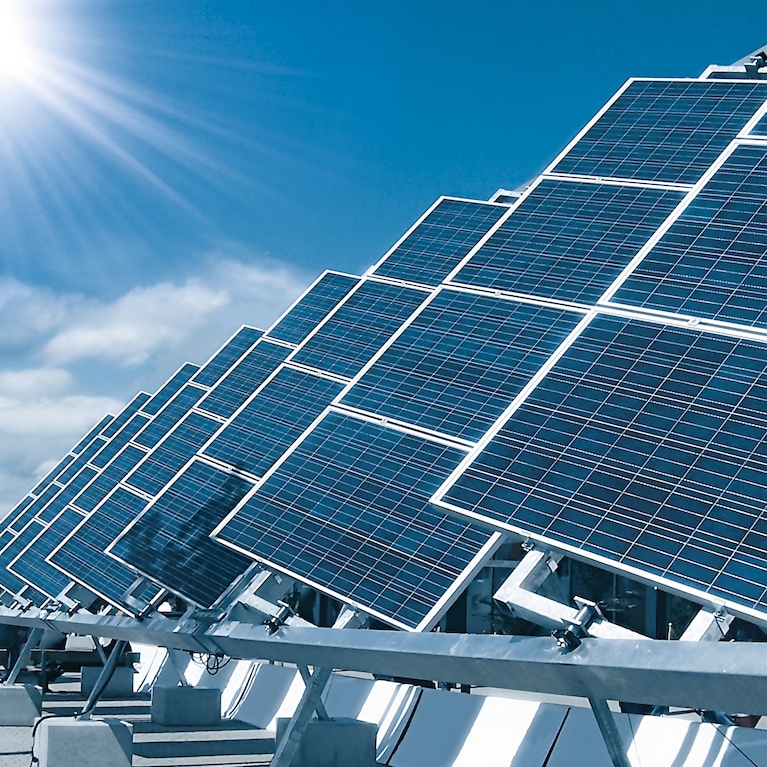 Solar Panel Power Plant