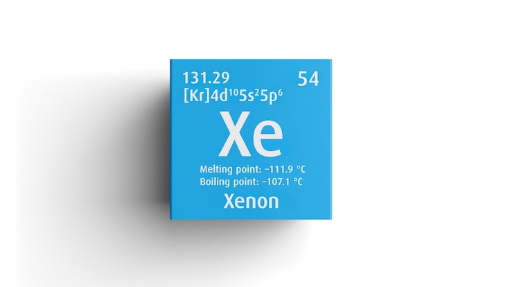 Xenon periodic table detail