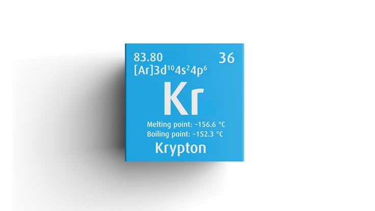Krypton periodic table detail
