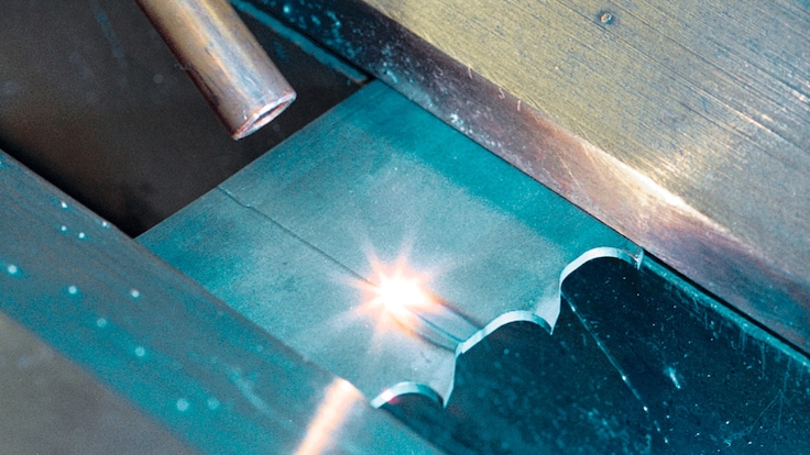Laser welding within Linde gas atmosphere