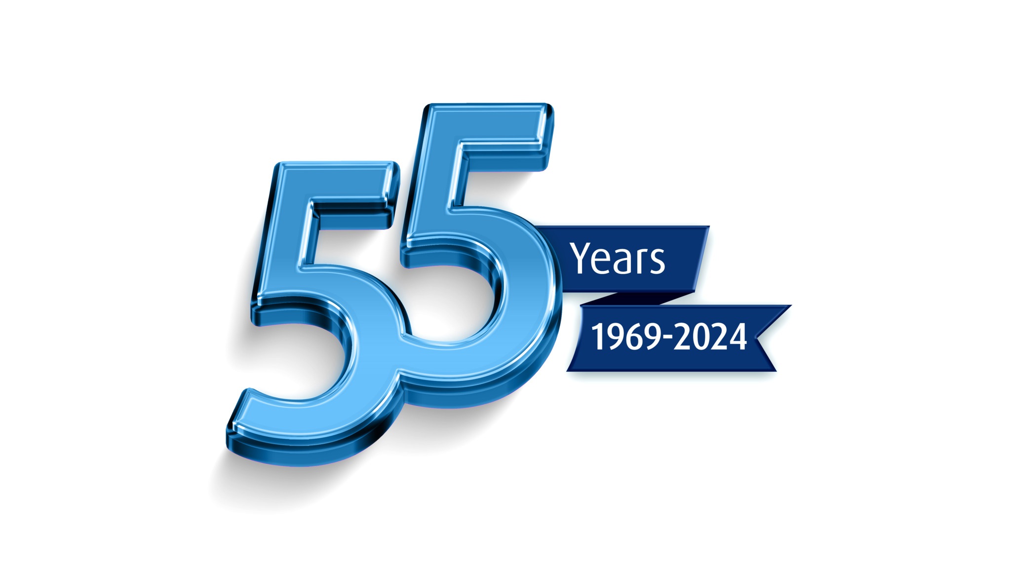 55 years anniversary logo