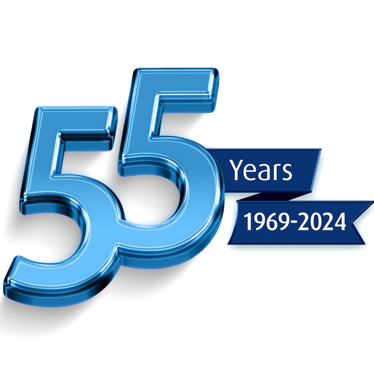 55 years anniversary logo