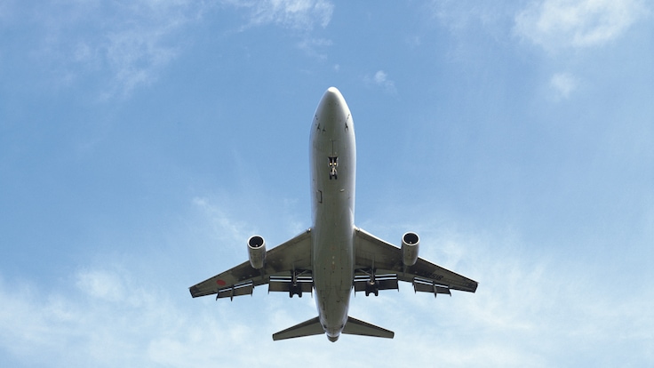 Airplane in flight