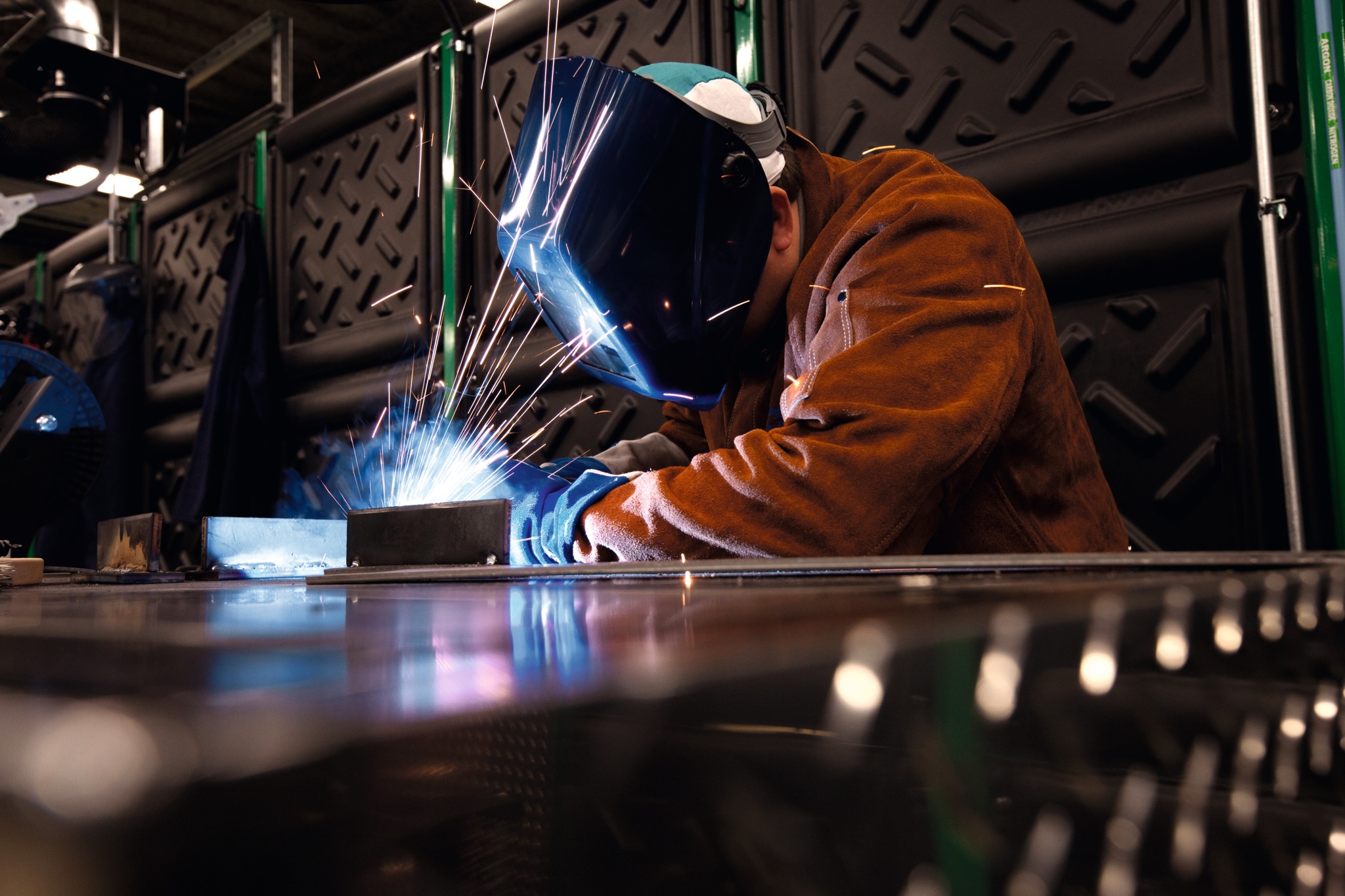 Metal fabrication by welder