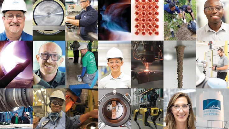 Linde Advanced Materials Technology Photo Collage