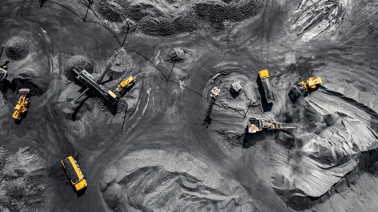 Open pit view - from above