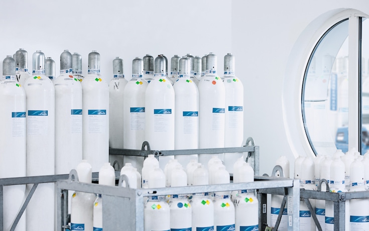 Bouteilles CONOXIA stockées