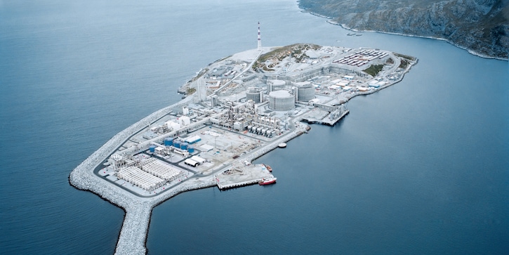 LNG plant Hammerfest, Melkoya, Norway