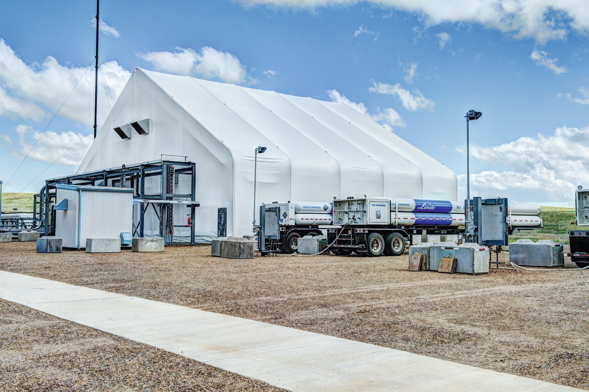 Helium purification facility in Mankota