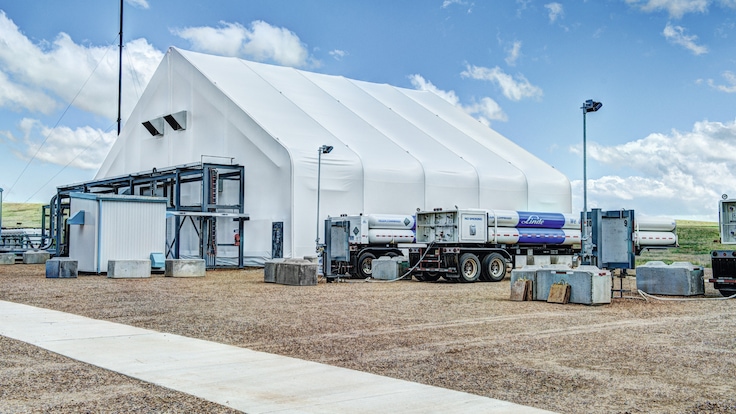 Helium purification facility in Mankota