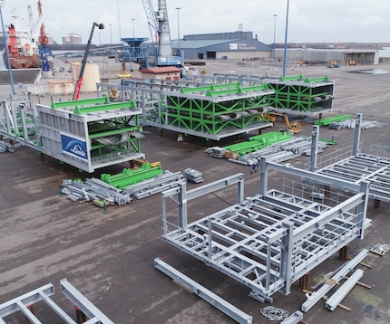 The ethylene cracking furnace is being built in Gijon, Spain.