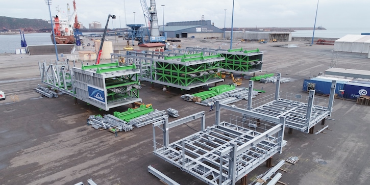 The ethylene cracking furnace is being built in Gijon, Spain.