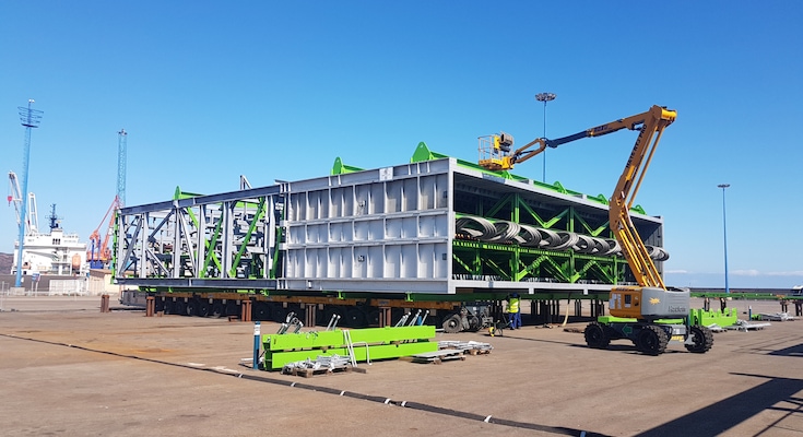 Individual modules for an ethylene cracking furnace are being built in the Spanish city of Gijon by Selas-Linde experts in collaboration with external partners.