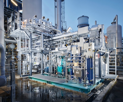 Pilot plant using HISELECT to extract hydrogen (Dormagen, Germany)