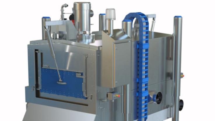 Rapid crust freezer fully open featuring HMI monitor