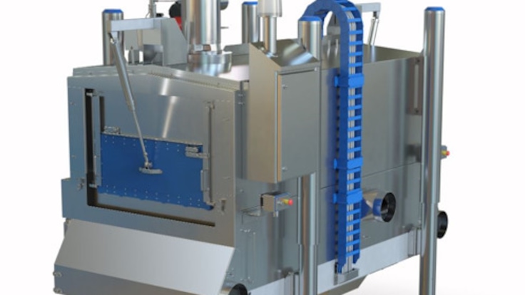 Perspective view of the CRYOLINE Rapid Crust Freezer
