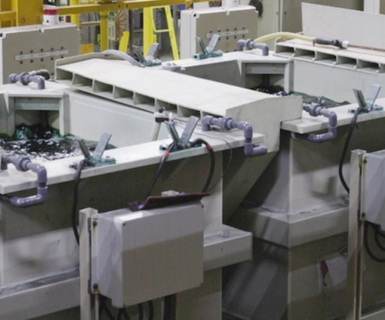 Electroplating metal coating process