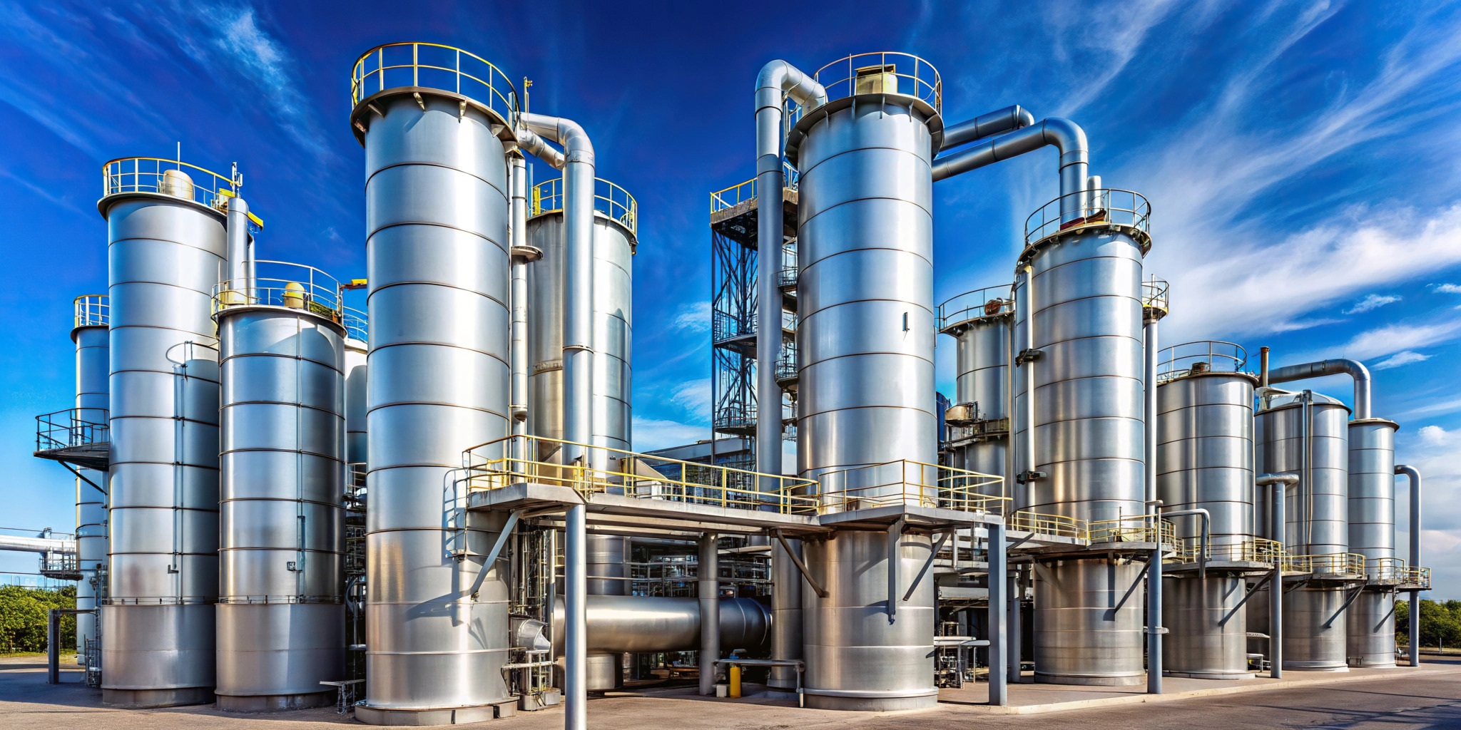 Long Shot of an Air Separation Unit ASU installation