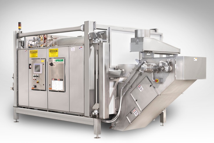 Exit conveyer of full-sized Rotary Chiller unit