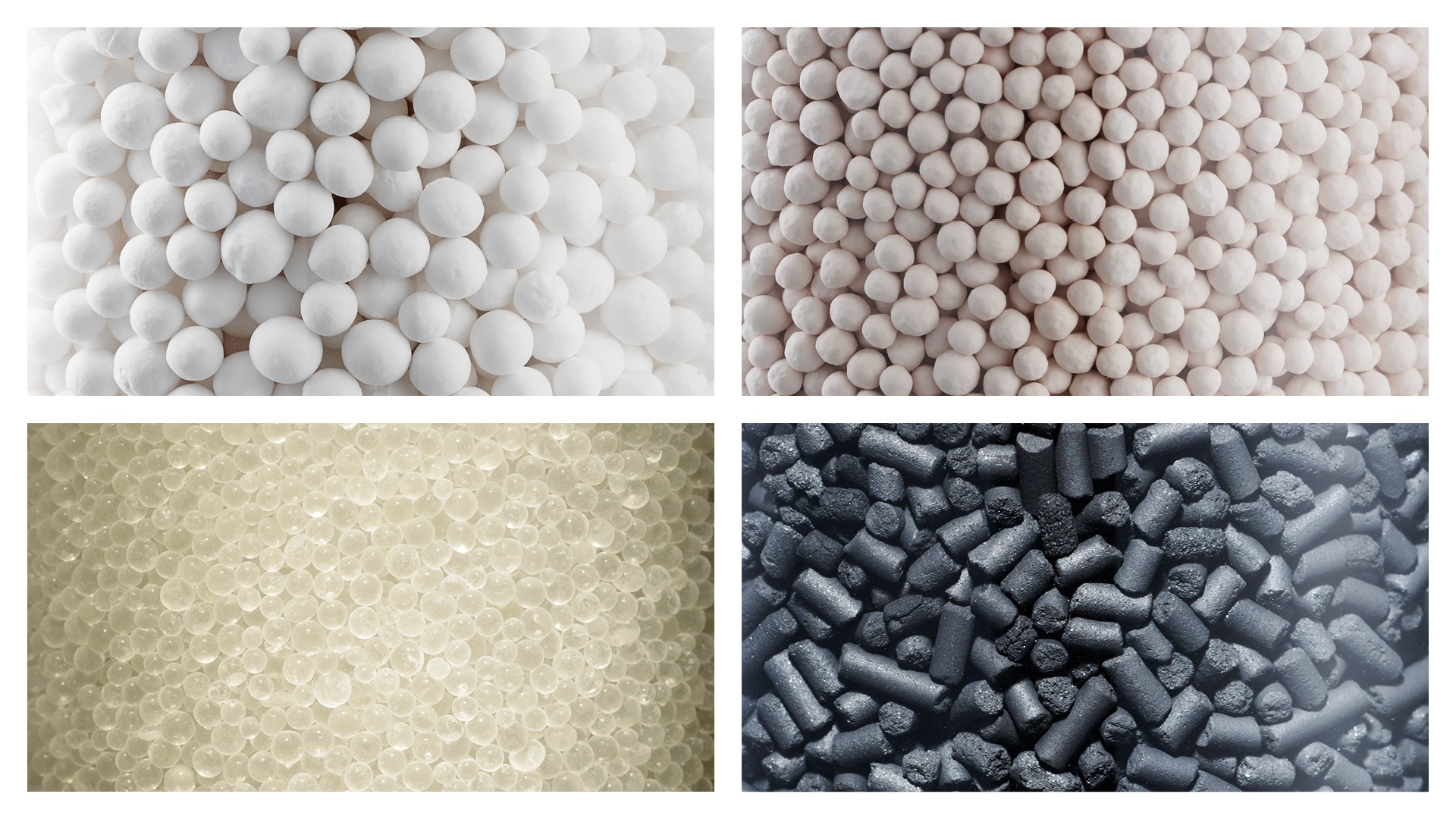 Various adsorbent materials