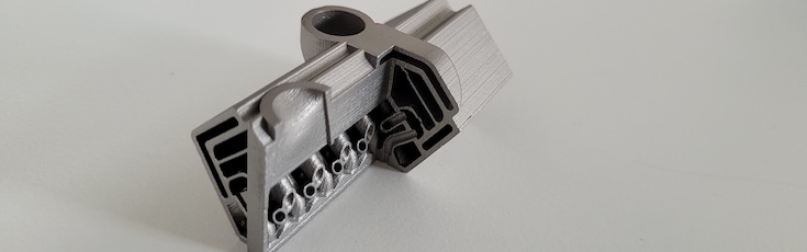AM-printed glass burner